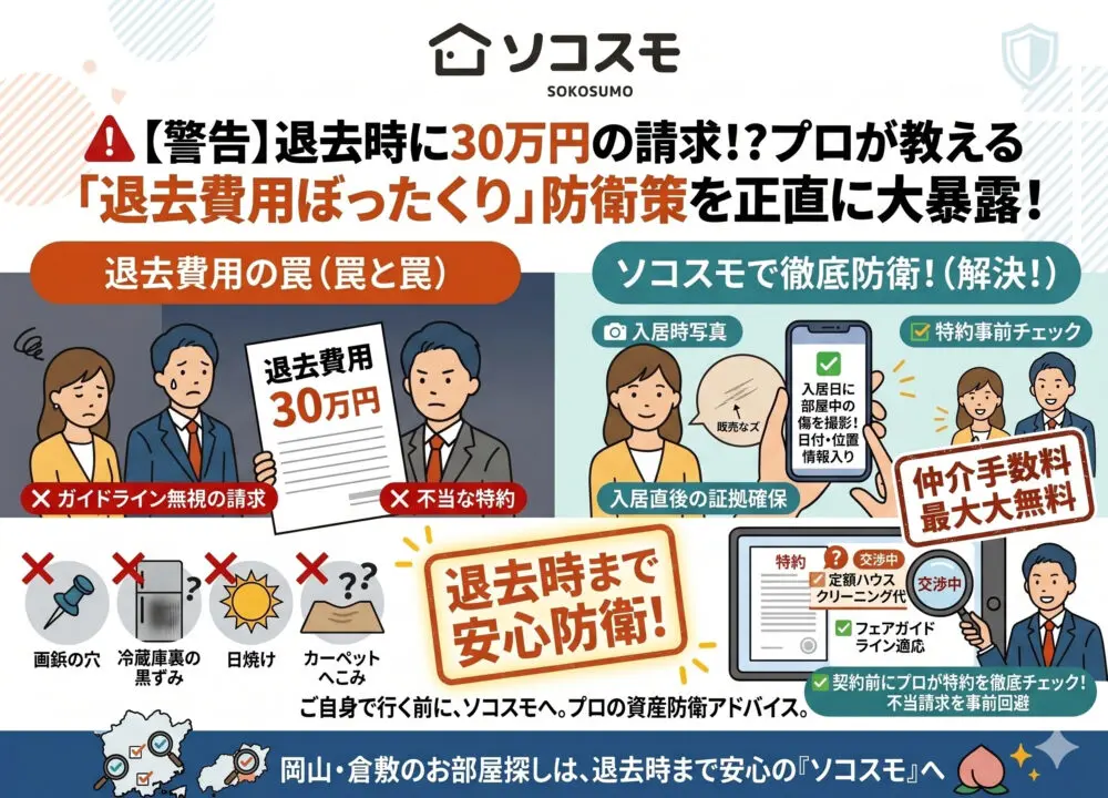 完全引退品！※金額要相談！！ 警告】退去時に30万円の請求！？賃貸の「退去費用ぼったくり」を防